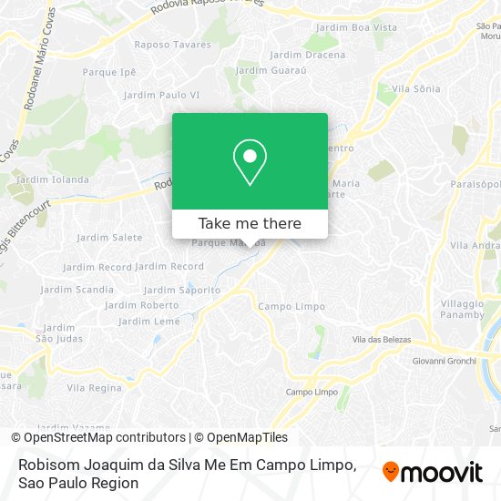 Mapa Robisom Joaquim da Silva Me Em Campo Limpo