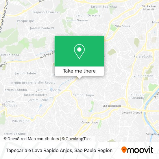 Tapeçaria e Lava Rápido Anjos map