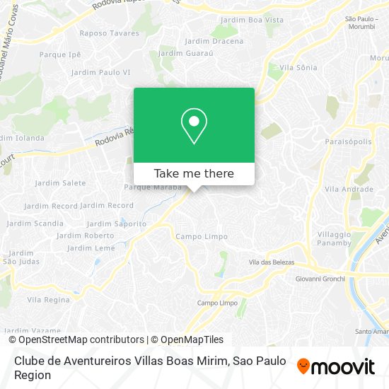 Clube de Aventureiros Villas Boas Mirim map