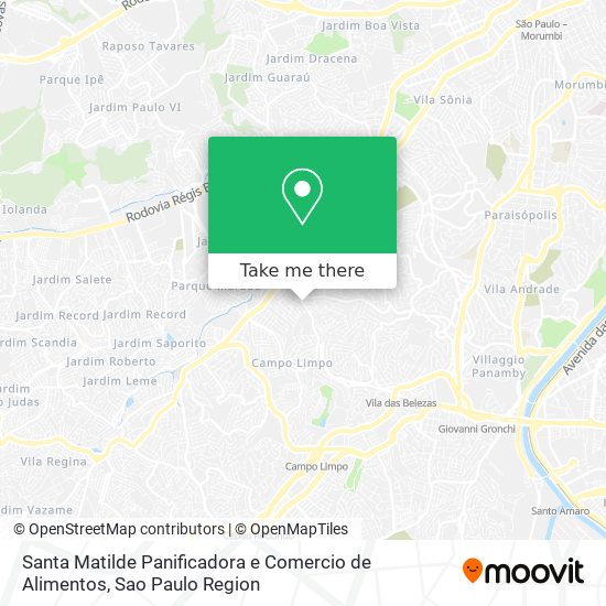 Santa Matilde Panificadora e Comercio de Alimentos map