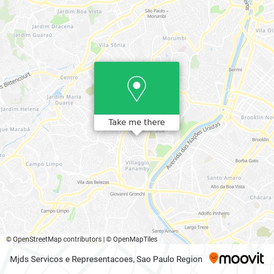 Mapa Mjds Servicos e Representacoes