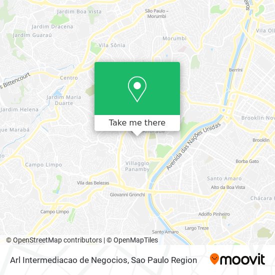 Arl Intermediacao de Negocios map