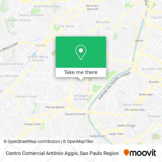Mapa Centro Comercial Antônio Aggio
