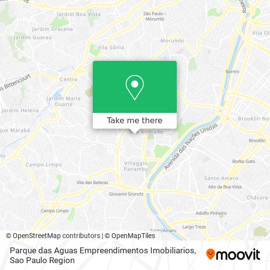 Mapa Parque das Aguas Empreendimentos Imobiliarios