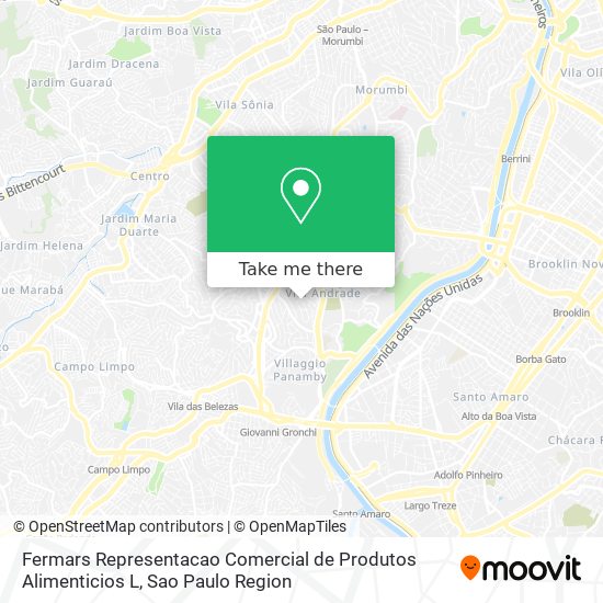 Fermars Representacao Comercial de Produtos Alimenticios L map