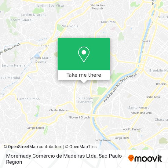 Mapa Moremady Comércio de Madeiras Ltda