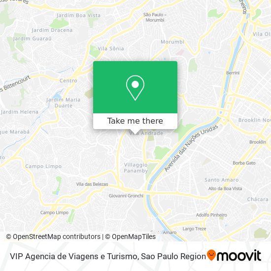 VIP Agencia de Viagens e Turismo map