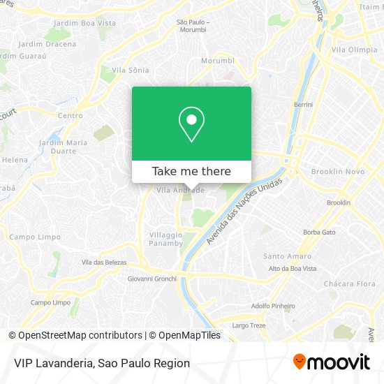 VIP Lavanderia map