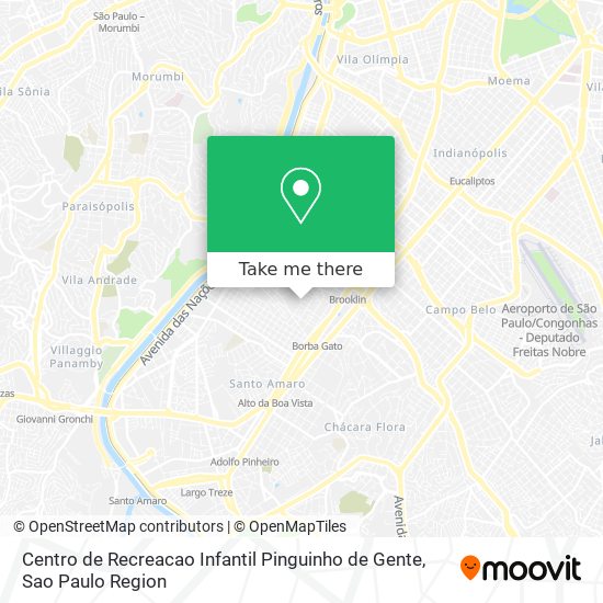 Mapa Centro de Recreacao Infantil Pinguinho de Gente