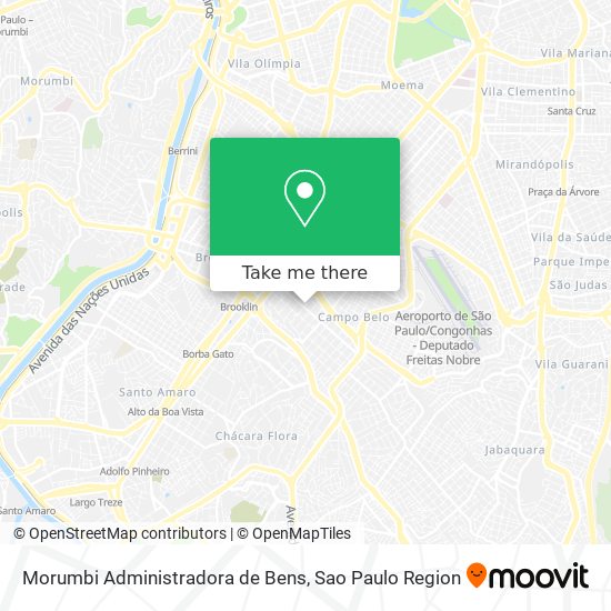 Mapa Morumbi Administradora de Bens