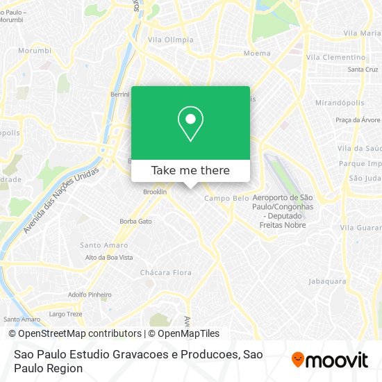 Mapa Sao Paulo Estudio Gravacoes e Producoes