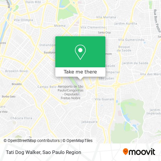 Mapa Tati Dog Walker