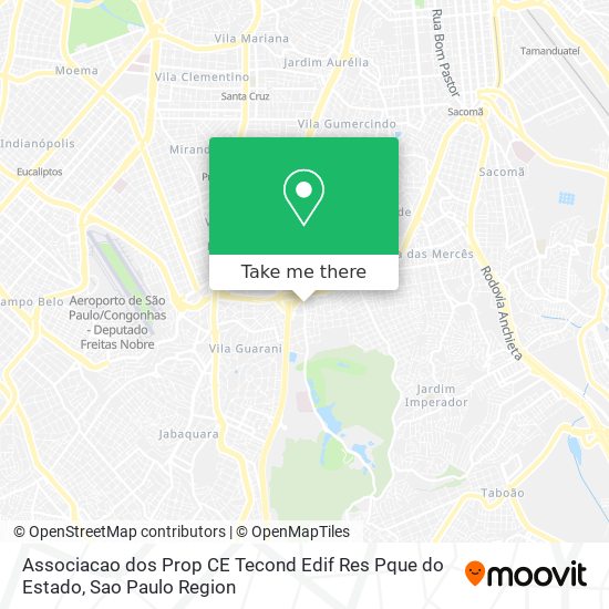 Associacao dos Prop CE Tecond Edif Res Pque do Estado map