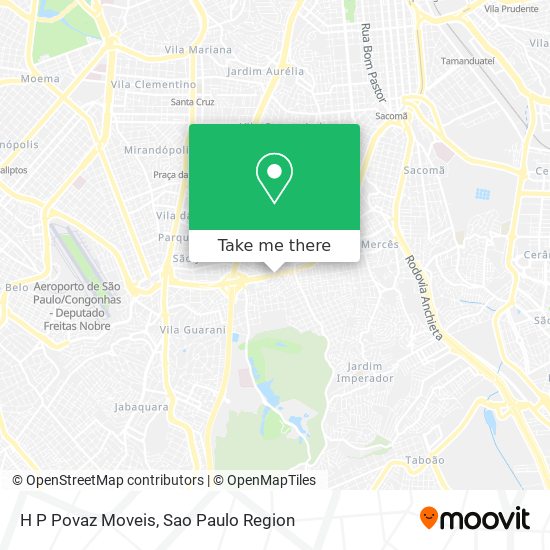 H P Povaz Moveis map