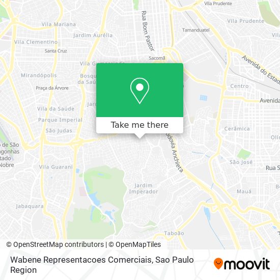 Mapa Wabene Representacoes Comerciais