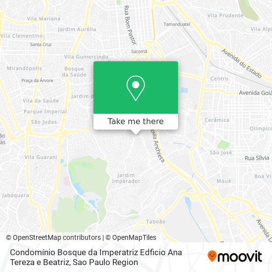 Condomínio Bosque da Imperatriz Edficio Ana Tereza e Beatriz map