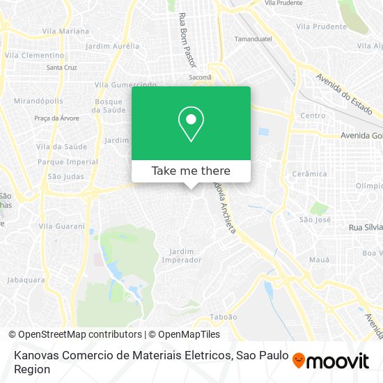 Kanovas Comercio de Materiais Eletricos map