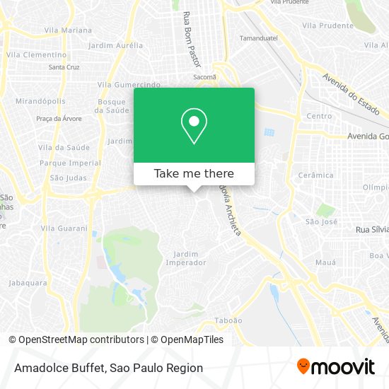 Amadolce Buffet map