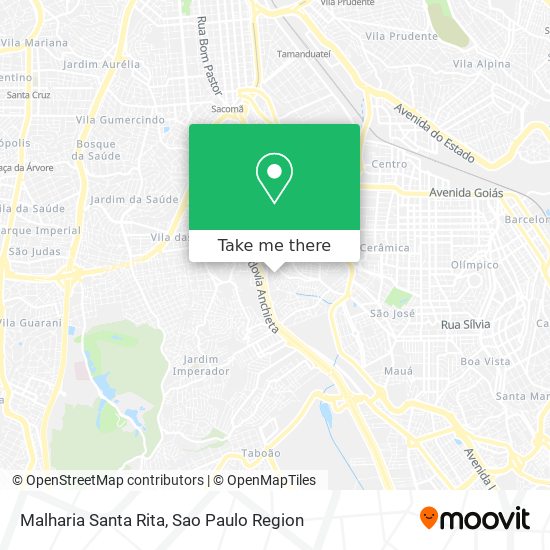 Malharia Santa Rita map