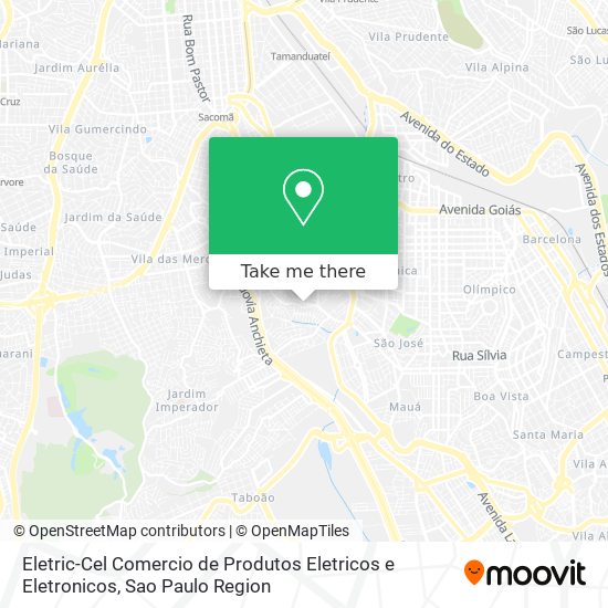 Eletric-Cel Comercio de Produtos Eletricos e Eletronicos map