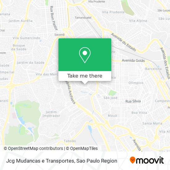 Jcg Mudancas e Transportes map