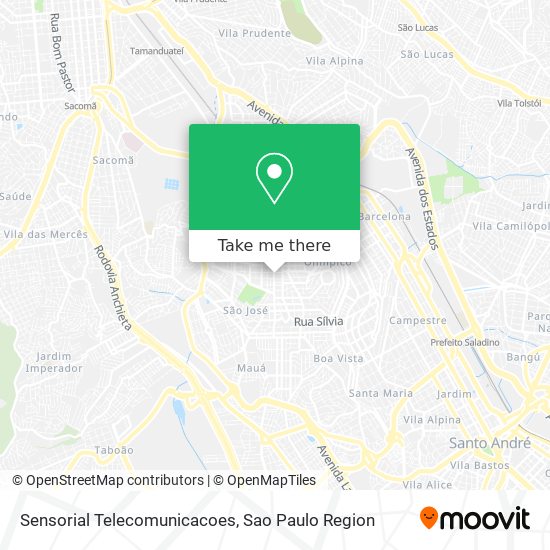 Sensorial Telecomunicacoes map