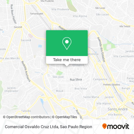 Comercial Osvaldo Cruz Ltda map