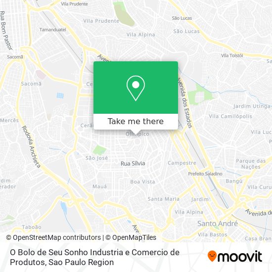 Mapa O Bolo de Seu Sonho Industria e Comercio de Produtos