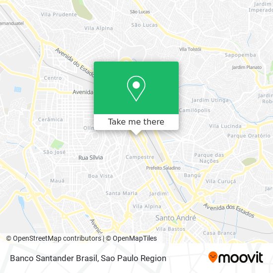 Banco Santander Brasil map