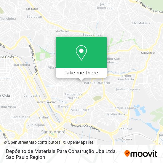 Depósito de Materiais Para Construção Uba Ltda map