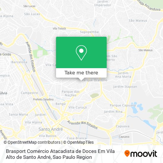 Brasport Comércio Atacadista de Doces Em Vila Alto de Santo André map