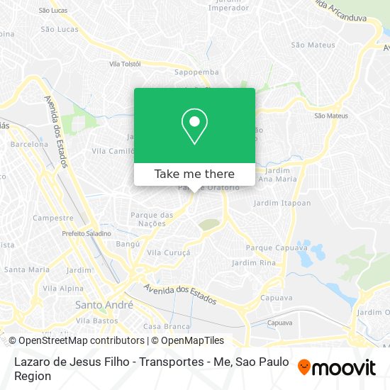 Mapa Lazaro de Jesus Filho - Transportes - Me