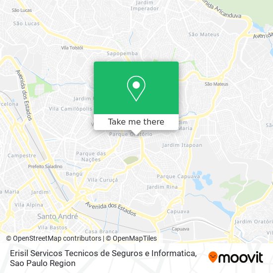 Mapa Erisil Servicos Tecnicos de Seguros e Informatica
