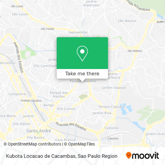 Kubota Locacao de Cacambas map