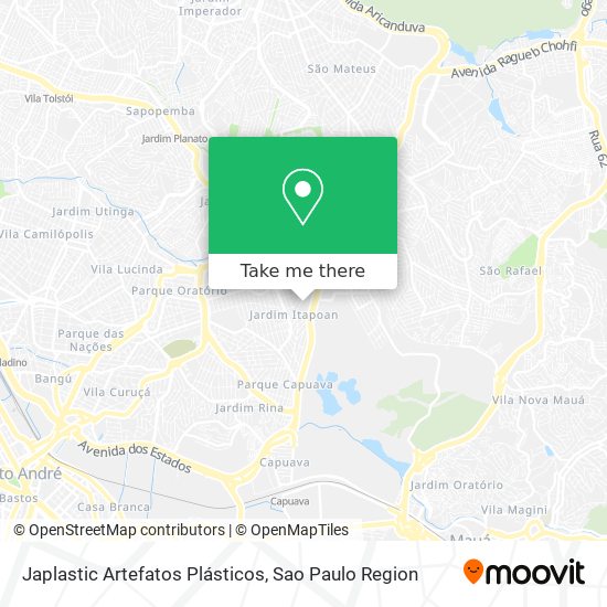 Japlastic Artefatos Plásticos map