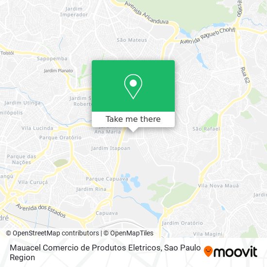 Mauacel Comercio de Produtos Eletricos map