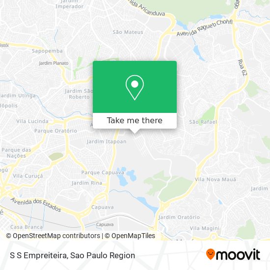 S S Empreiteira map