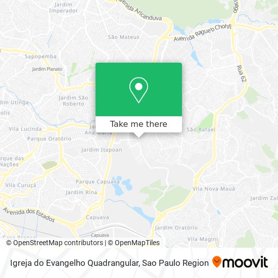 Igreja do Evangelho Quadrangular map