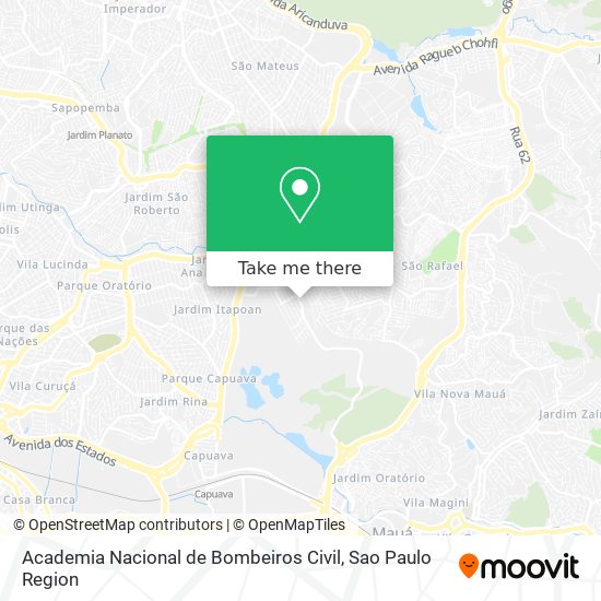 Academia Nacional de Bombeiros Civil map