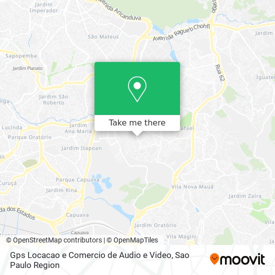 Mapa Gps Locacao e Comercio de Audio e Video