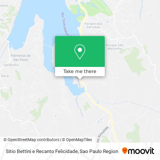 Sitio Bettini e Recanto Felicidade map