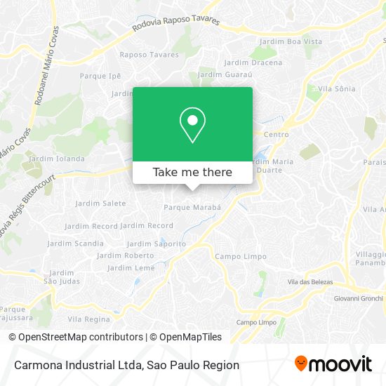 Mapa Carmona Industrial Ltda