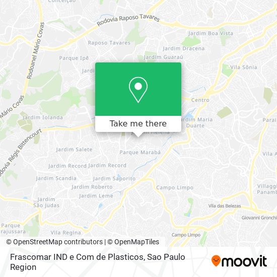 Mapa Frascomar IND e Com de Plasticos