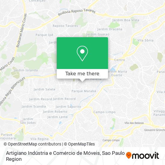 Artigiano Indústria e Comércio de Móveis map