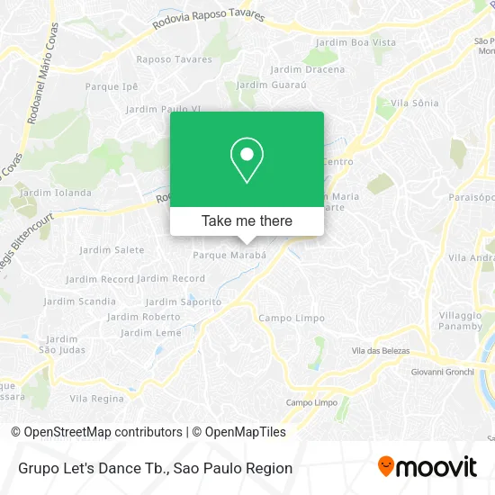 Grupo Let's Dance Tb. map