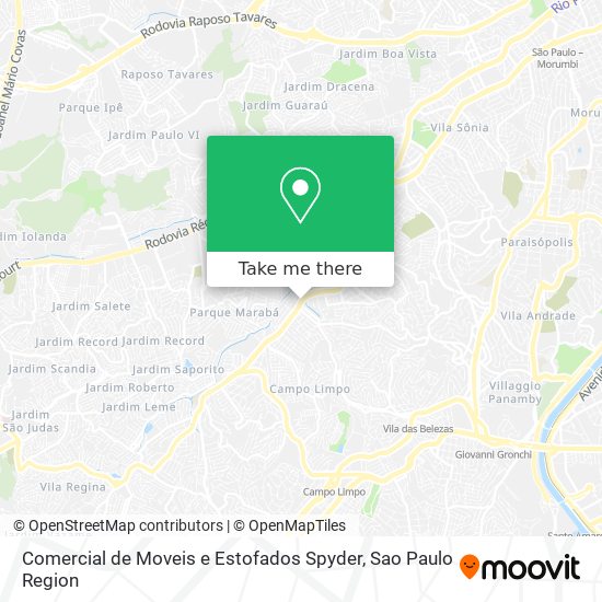 Comercial de Moveis e Estofados Spyder map