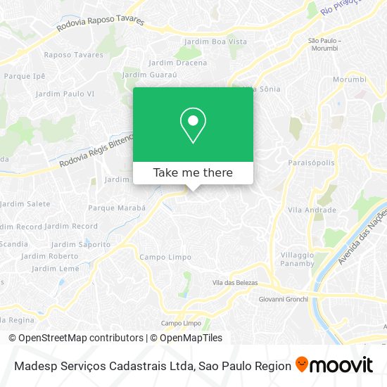Madesp Serviços Cadastrais Ltda map