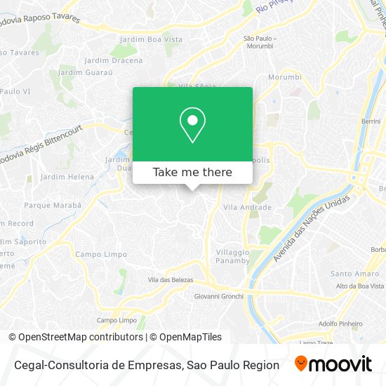 Mapa Cegal-Consultoria de Empresas