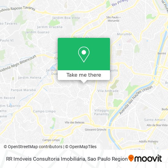 Mapa RR Imóveis Consultoria Imobiliária