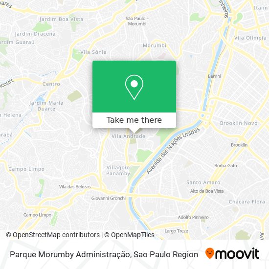 Parque Morumby Administração map